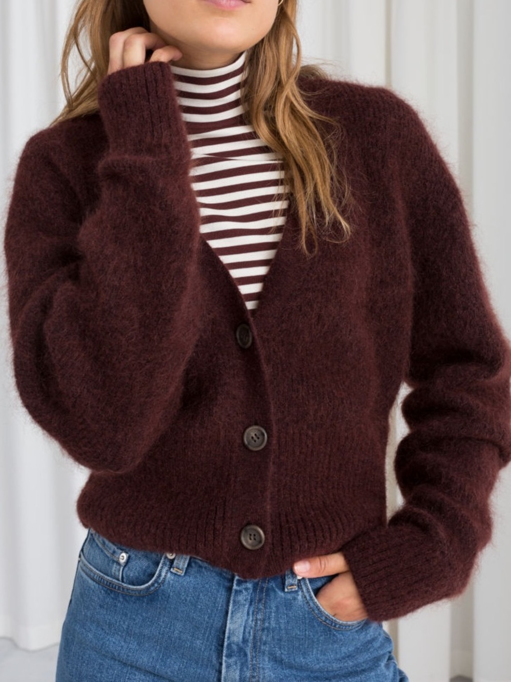 & OTHER STORIES Wool Blend Cardigan Sweater